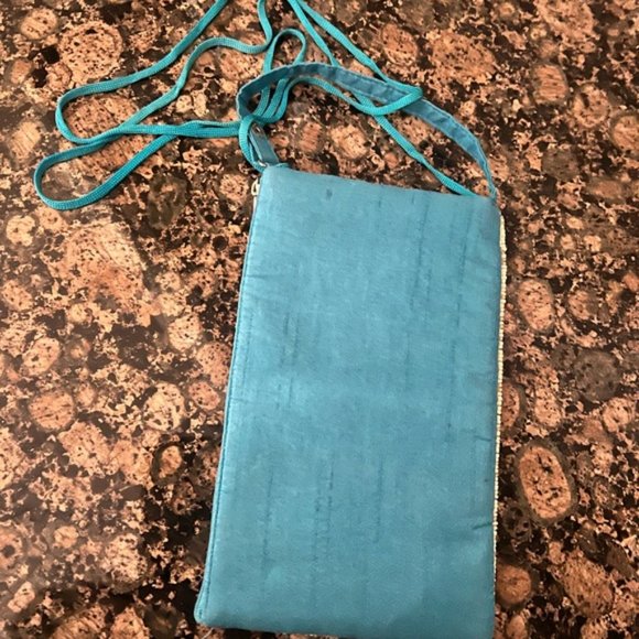 Bamboo Trading Mermaid Beaded Crossbody or Wristlet Cell Phone Bag - Picture 5 of 5